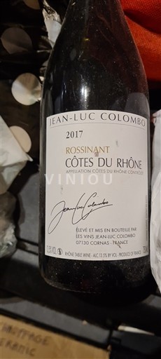 Vallée du Rhône Côtes-du-rhône Jean-Luc Colombo Rossinant 2017
