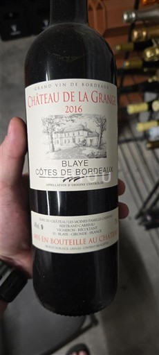 Bordeaux Blaye-côtes-de-bordeaux Château La Grange 2016