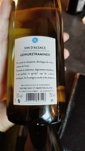 Alsazia Non specificato Raymond et Martin Klein Senza annata