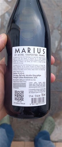 Alps and Rhone Valley Rhône Hills Michel Chapoutier Marius 2024