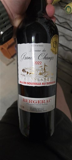 Sud-Ouest Bergerac Domaine S Grands Champs 2022