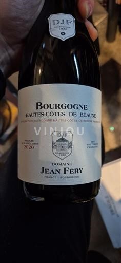 Bourgogne Hautes Côtes de Beaune Jean Féry 2020