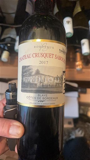 Bordeaux Blaye-côtes-de-bordeaux Château Crusquet Sabourin 2017