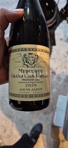 Burgundy Mercurey Premier Cru Louis Jadot Grand Clos Fortoul 2020