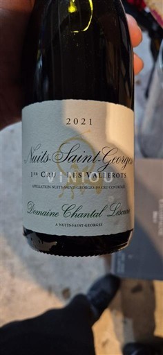 Burgundija Nuits-Saint-Georges Premier Cru Domaine Chantal Lescure Les Vallerots 2021