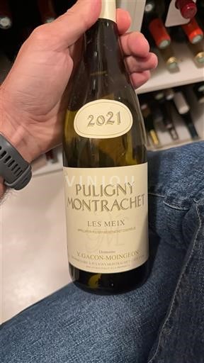Burgundi Puligny-montrachet Domaine Y. Gacon-Moingeon Les Meix 2021