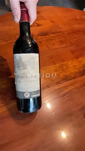 Bordeaux Côtes-de-bourg Mayne Berteau 2007