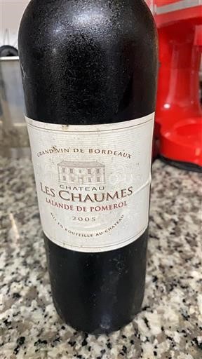 Bordoja Lalande-de-pomerol Château Les Chaumes 2005