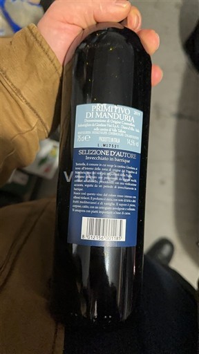 Puglia Primitivo di Manduria Cantina di Manduria Selezione d'Autore 2020