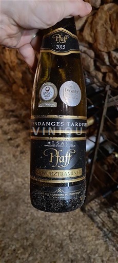 Alsazia Non specificato Vendanges Tardives Pfaff 2015