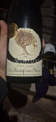 Roussillon Côtes-du-Roussillon Puech Cremat La Bastide aux Oliviers 2009