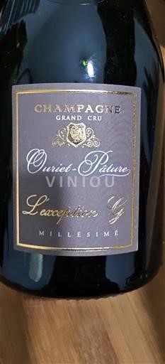 Rượu vang sủi bọt Blanc brut L'exception Y Ourier-Pature 2012 Pháp Champagne Không được chỉ định AOC Grand Cru