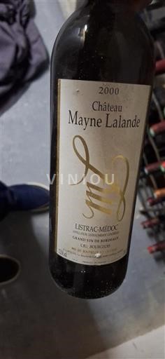 Bordeaux Listrac-Médoc Château Mayne Lalande 2000