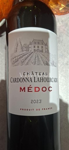 Bordéus Médoc Château Cardonna Lahourcade 2023