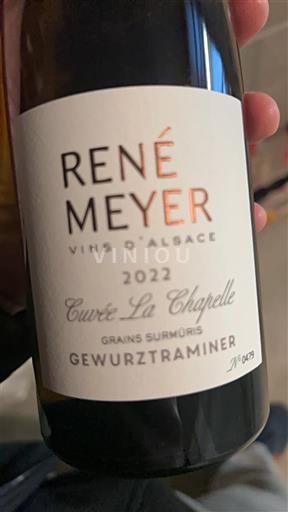 Alsace Gewurztraminer René Meyer La Chapelle 2022