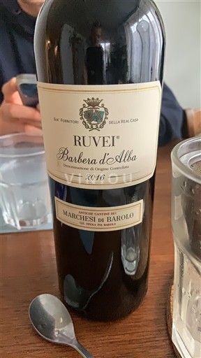 Piedmont Wines Barbera d'Alba Marchesi di Barolo Ruvei 2016