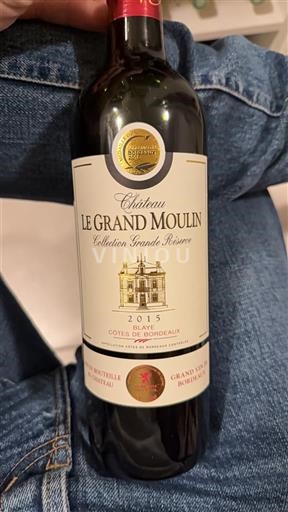 Bordeaux Côtes de Bordeaux Château Le Grand Moulin Collection Grande Réserve 2015
