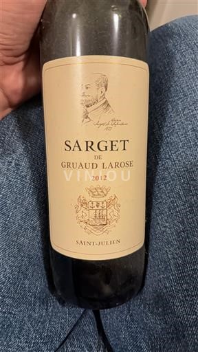Burdeos Saint-Julien Château Gruaud Larose Sarget de Gruaud Larose 2012