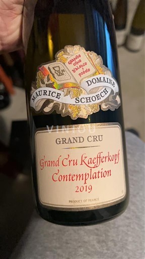 Alsazia Non specificato Grand Cru Domaine Maurice Schoech Contemplation 2019