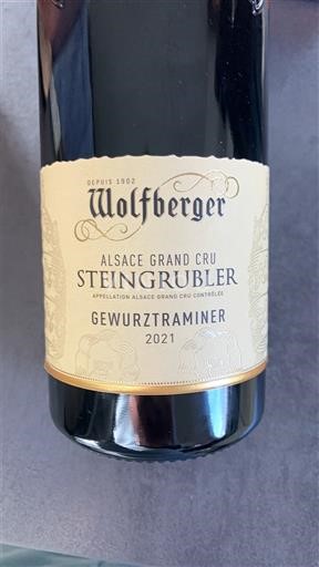 Alsace Gewurztraminer Grand Cru Wolfberger Steingrubler 2021