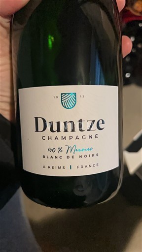 Champagne Duntze 100% Meunier Blanc de Noirs Niet-geïntegreerd