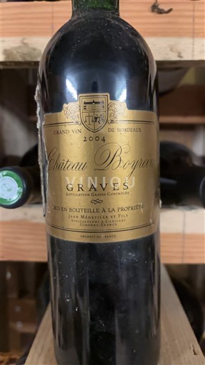 Bordeaux Graves Château Boyrein 2004