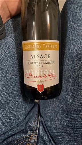 Alsace Vendanges Tardives Baron de Hoen 2017