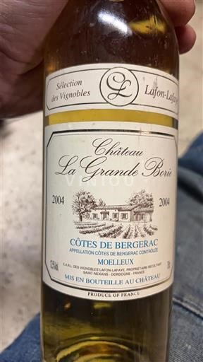 Sydvestfrankrig Côtes-de-bergerac Château La Grande Borie 2004