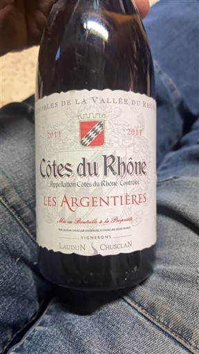 Rhône Valley Côtes-du-Rhône Vignerons Laudun Chusclan Les Argentières 2011