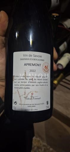 Savoie og Bugey Apremont Fabien Trosset 2022