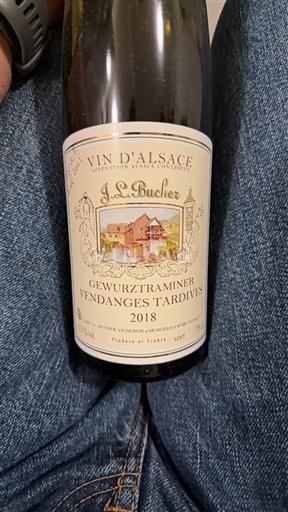 Alsace Vendanges Tardives J.L. Buecher Gewurztraminer Vendanges Tardives 2018