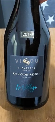 Champaña No especificado Grand Cru Secondé-Simon Le Village 2017