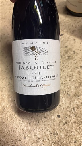 Rhônevallei Crozes-hermitage Philippe & Vincent Jaboulet 2015