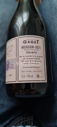 Beaujolais Morgon Domaine Gaget Côte du Py 2021