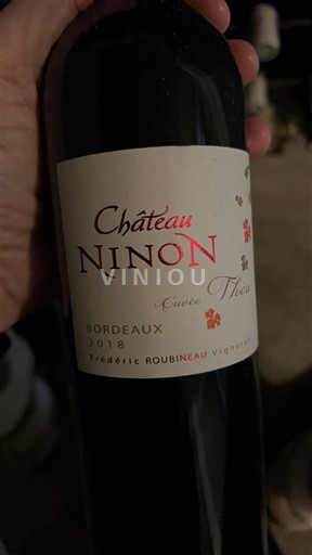 Bordéus Château Ninon Théo 2018