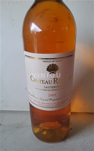 Bordeaux Sauternes Château Roumieu 2001