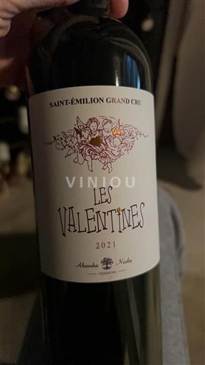 Bordeaux Saint-Émilion Grand Cru Grand Cru Alexandre Noulen Les Valentines 2021