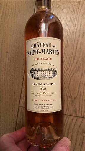 Provenza Côtes de Provenza Cru Classé Château Saint-Martin Grande Réserve 2022