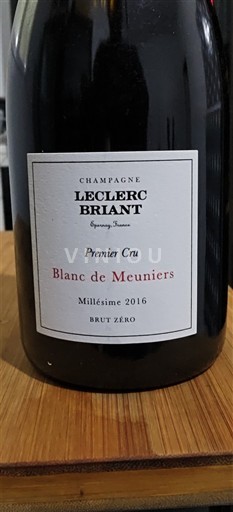 Champaña No especificado Premier Cru Leclerc Briant Blanc de Meuniers 2016