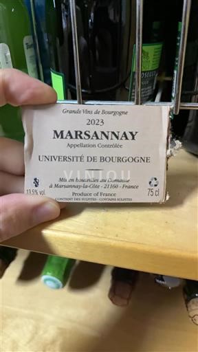 Bourgogne Marsannay Université de Bourgogne 2023