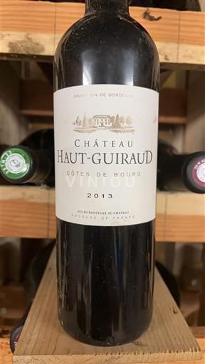 Bordeaux Côtes-de-bourg Château Haut-Guiraud 2013