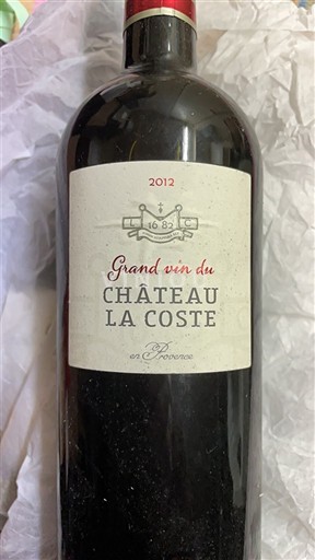Wines Rouge sec Grand vin du Château La Coste Château La Coste 2012 France Provence Coteaux d'Aix-en-Provence AOC