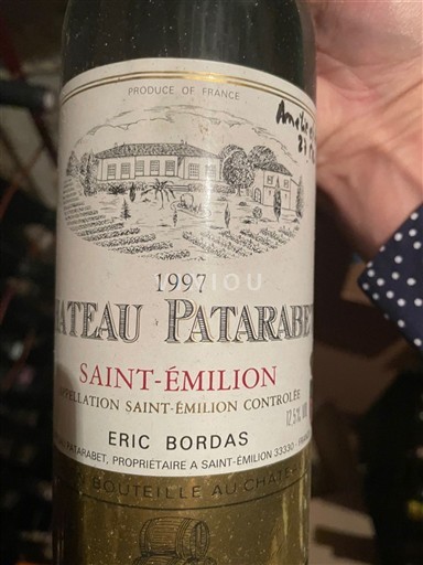 Bordeaux Saint-Émilion Château Patarabet 1997