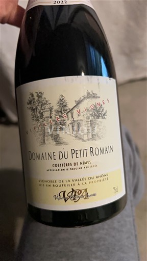 Vale do Ródano Costières de Nîmes Domaine Petit Romain Vieilles Vignes 2022