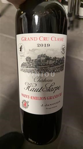 Burdeos Saint-Émilion Gran Cru Grand Cru Château Haut-Sarpe 2019