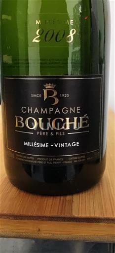 Champagne Champagne Bouché Père & Fils Millésime Vintage 2008