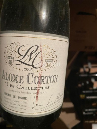 Borgonha Aloxe-Corton Lucien Le Moine Les Caillettes 2005