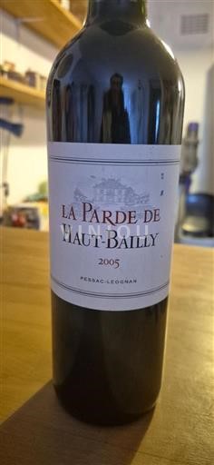 Burdeos Pessac-Léognan Château Haut-Bailly La Parde de Haut-Bailly 2005