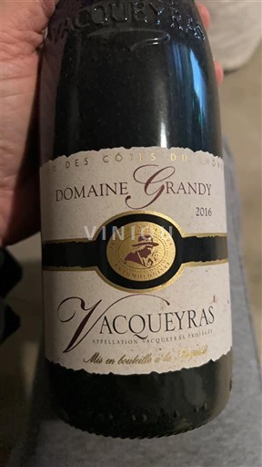 Rhônedalen Vacqueyras Domaine Grandy 2016