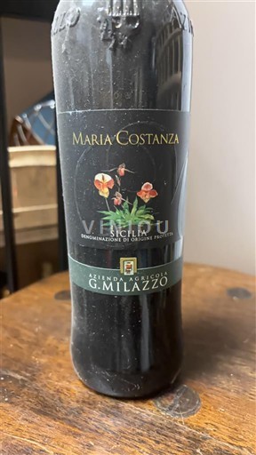 Sicilia Azienda Agricola G. Milazzo Maria Costanza 2017